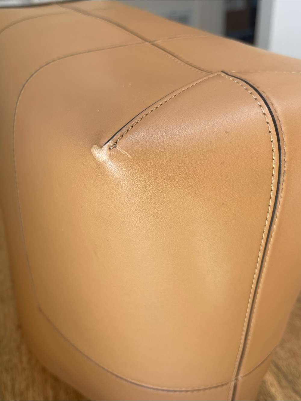 Tory Burch Cognac Leather Tote with Zip Pouch - Picture 10 of 14